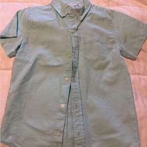 Janie and Jack Mint Green Button-Up Shirt